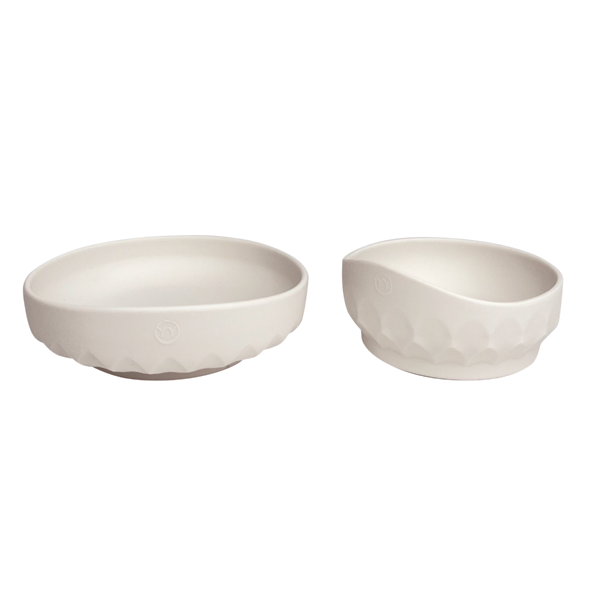 Najell Baby plate and bowl set Porcelain White