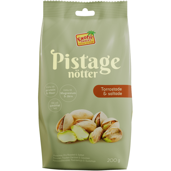 Exotic Snacks Pistagenötter Rostade & Saltade 200 g