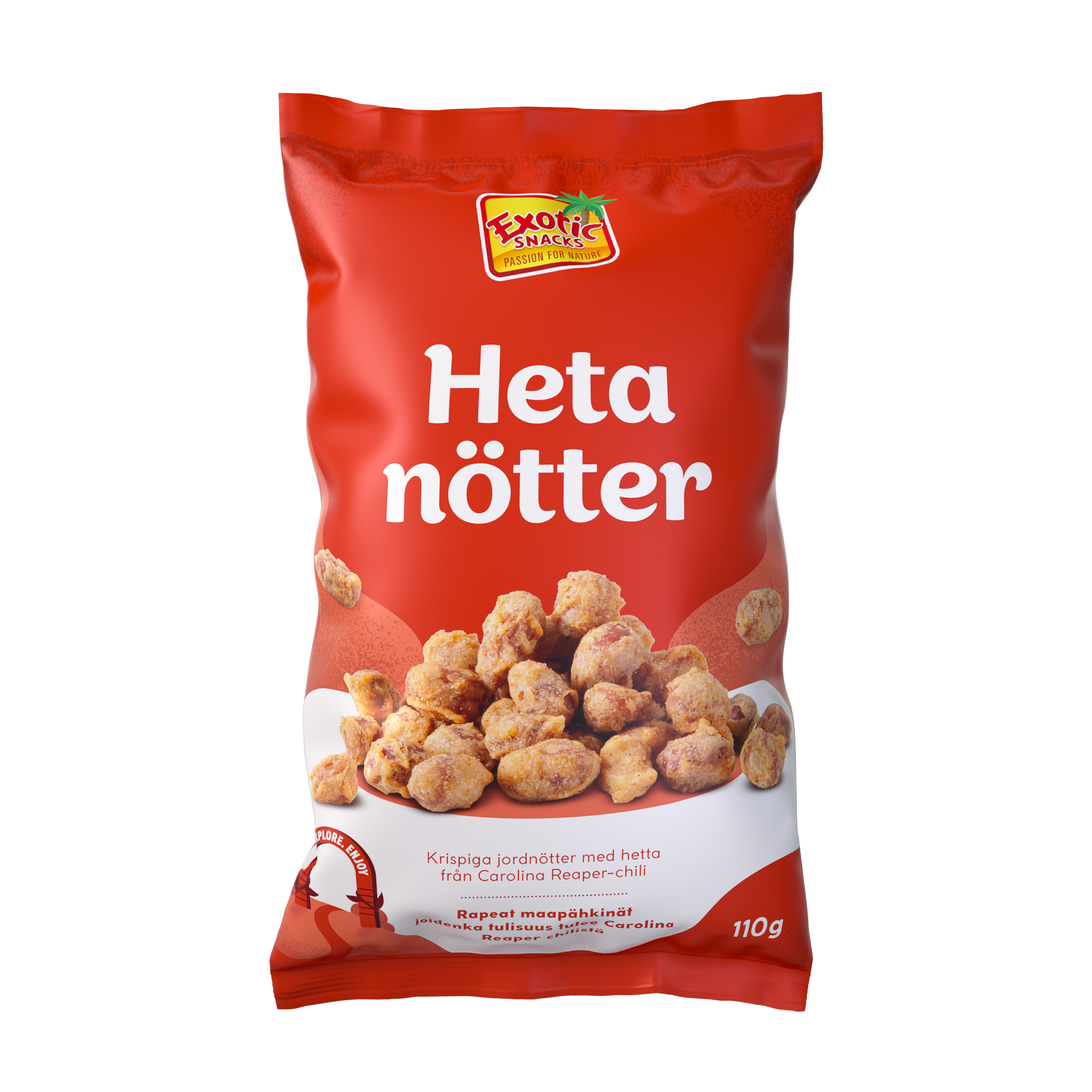 Exotic Snacks Heta Nötter 110 g