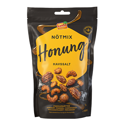 Exotic Snacks Nötmix Honung & Havssalt 150 g