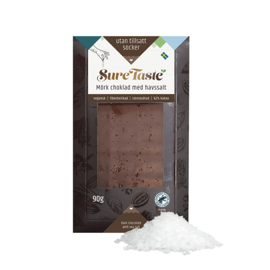 Sure Taste Chokladkaka Mörk Choklad Havssalt 90 g