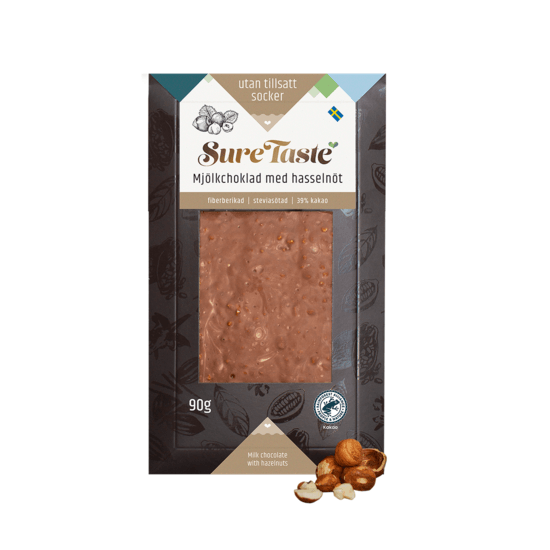 Sure Taste Chokladkaka Hasselnöt 90 g