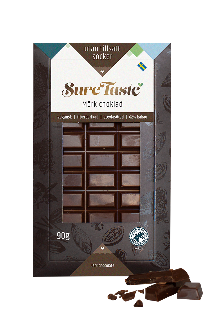 Sure Taste Chokladkaka Mörk Choklad 90 g