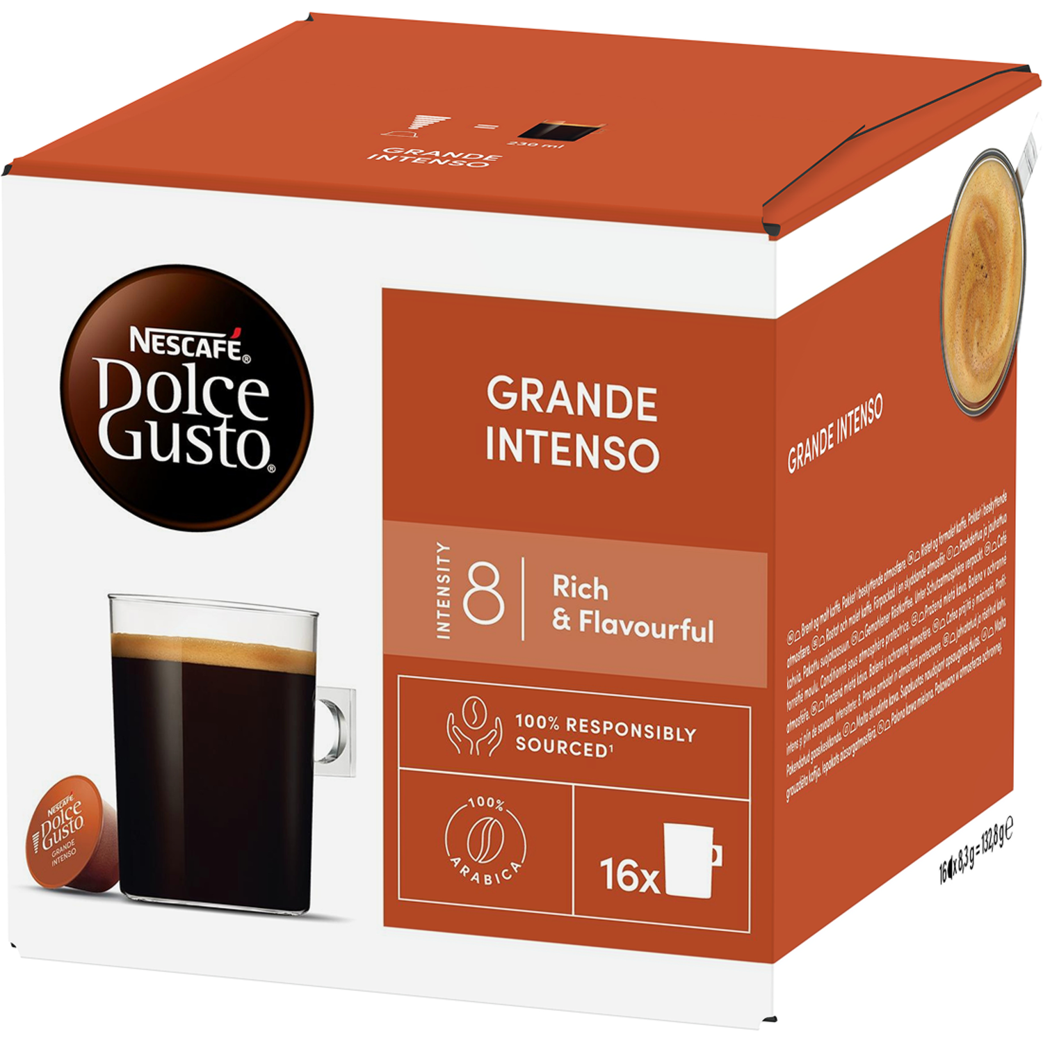 Alternativ bild 1 för Kaffekapslar NESCAFÉ® Dolce Gusto® Caffé Grande Intenso, 16 st.