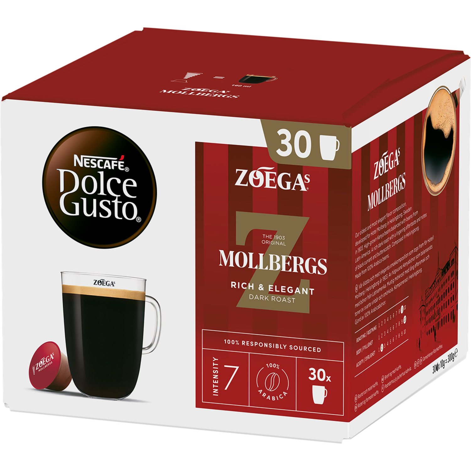 Alternativ bild 1 för Nescafé Dolce Gusto Zoégas Mollbergs Big Pack
