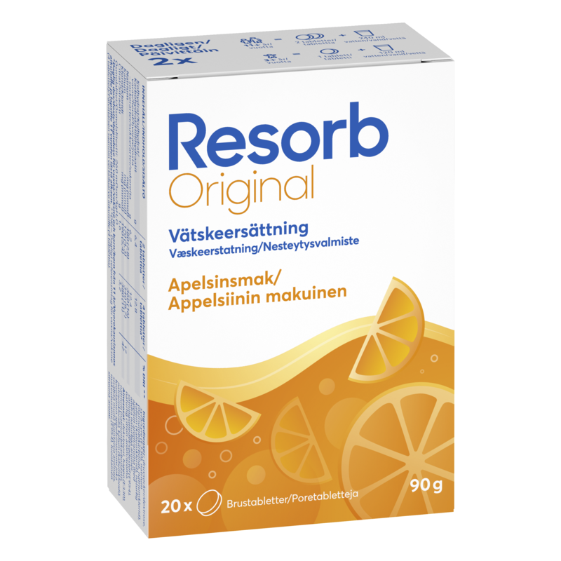 Resorb Original Apelsin brustabletter 20 st