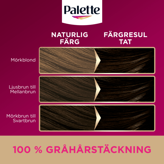 Palette Intensive Creme Coloration 4-0 Mellanbrun