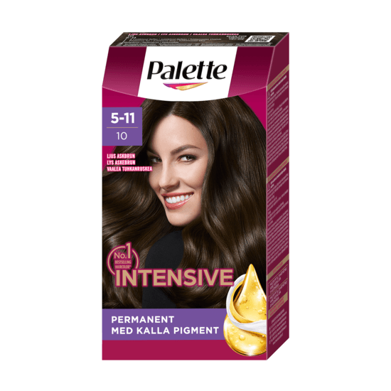 Palette Intensive Creme Coloration 5-11 Ljus Askbrun