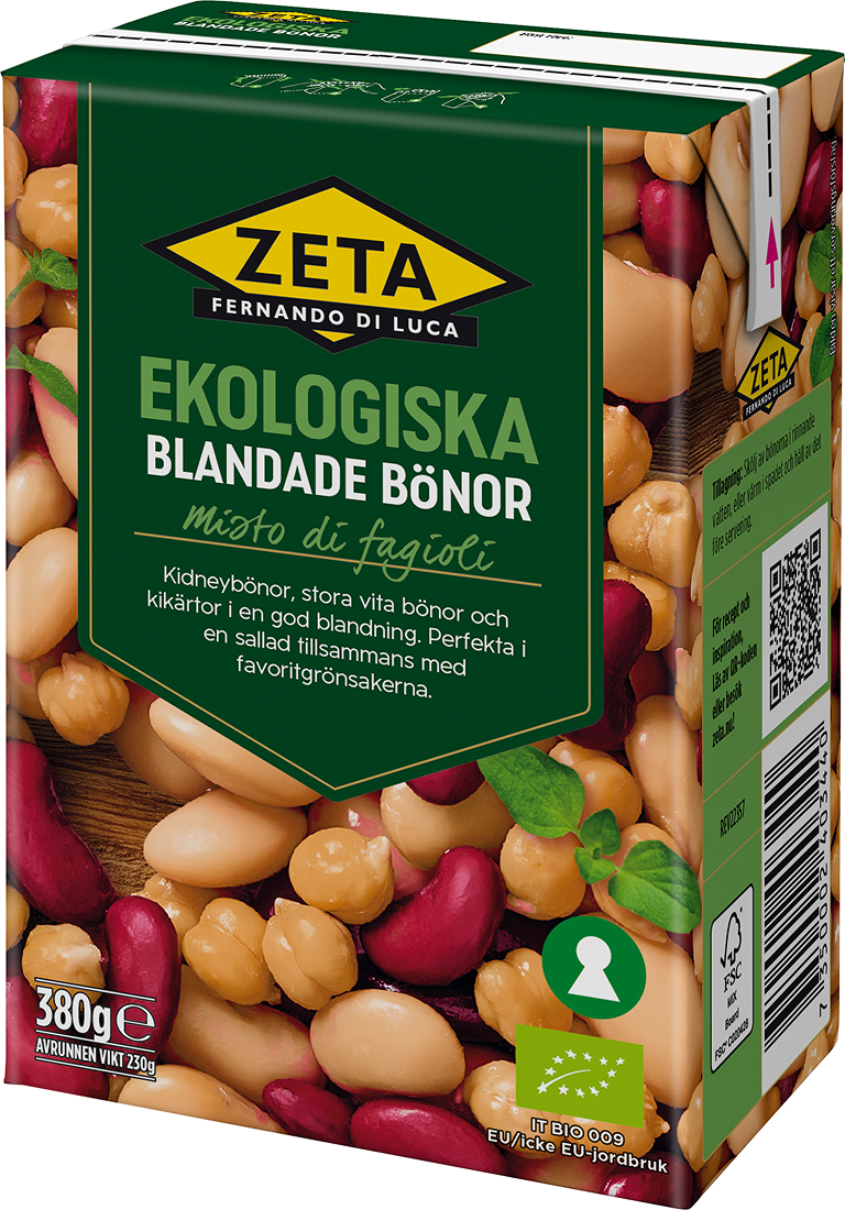 Zeta Blandade bönor Ekologiska 380 g