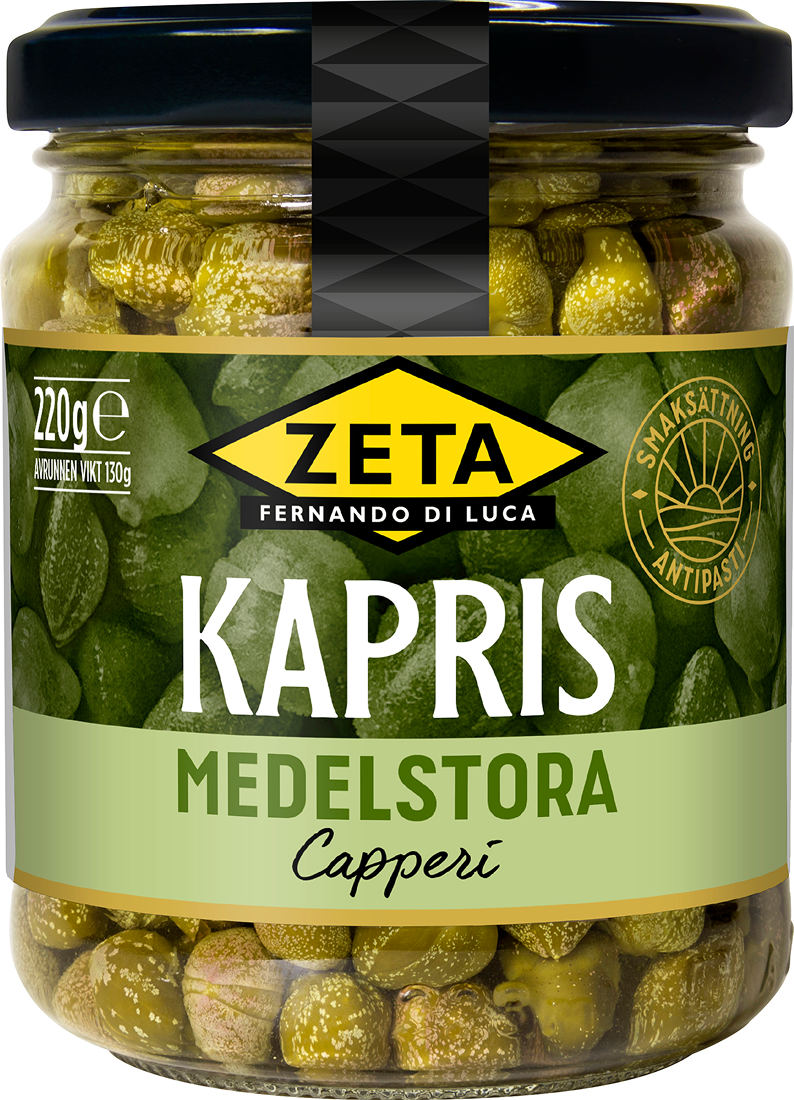 Zeta Kapris Medelstora 220 g