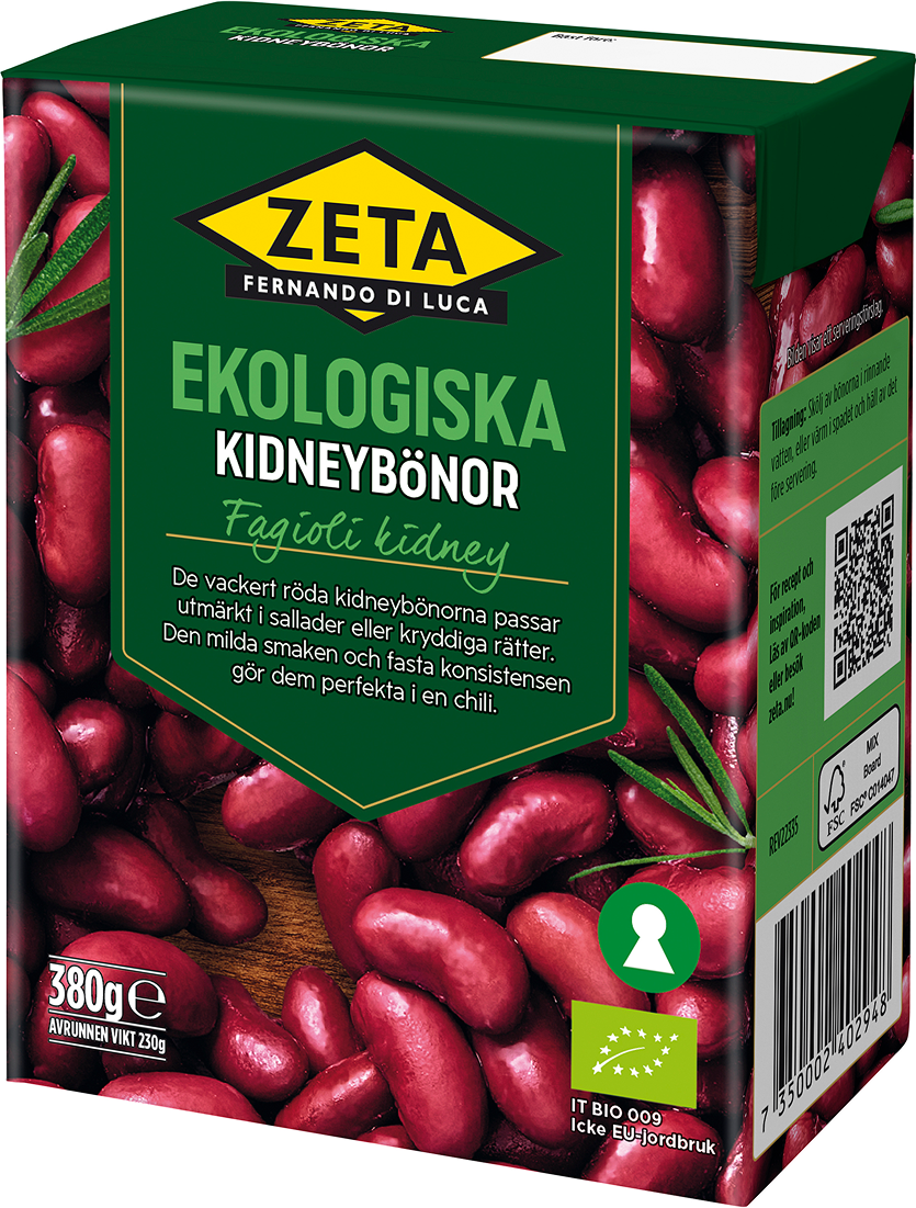 Zeta Kidneybönor Ekologiska 380 g