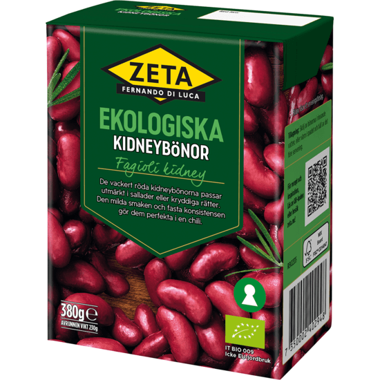 Zeta Kidneybönor Ekologiska 380 g