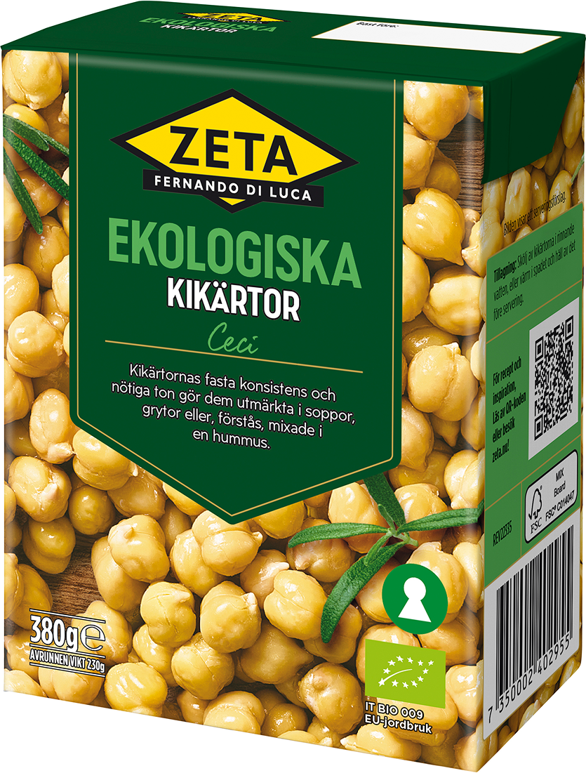 Zeta Kikärtor Ekologiska 380 g
