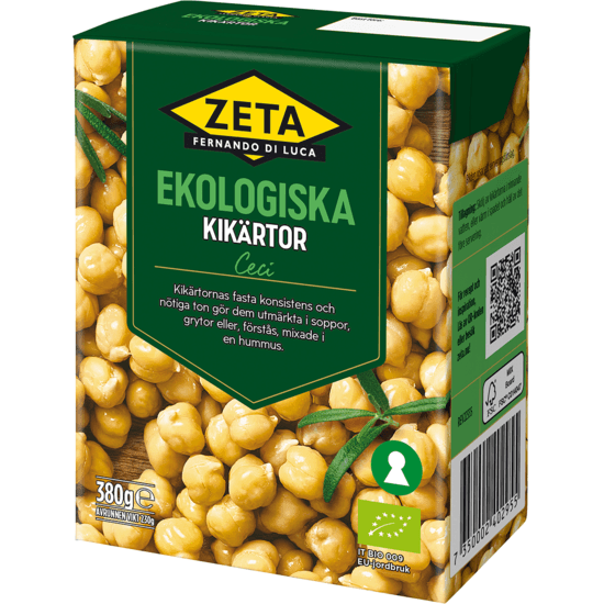 Zeta Kikärtor Ekologiska 380 g