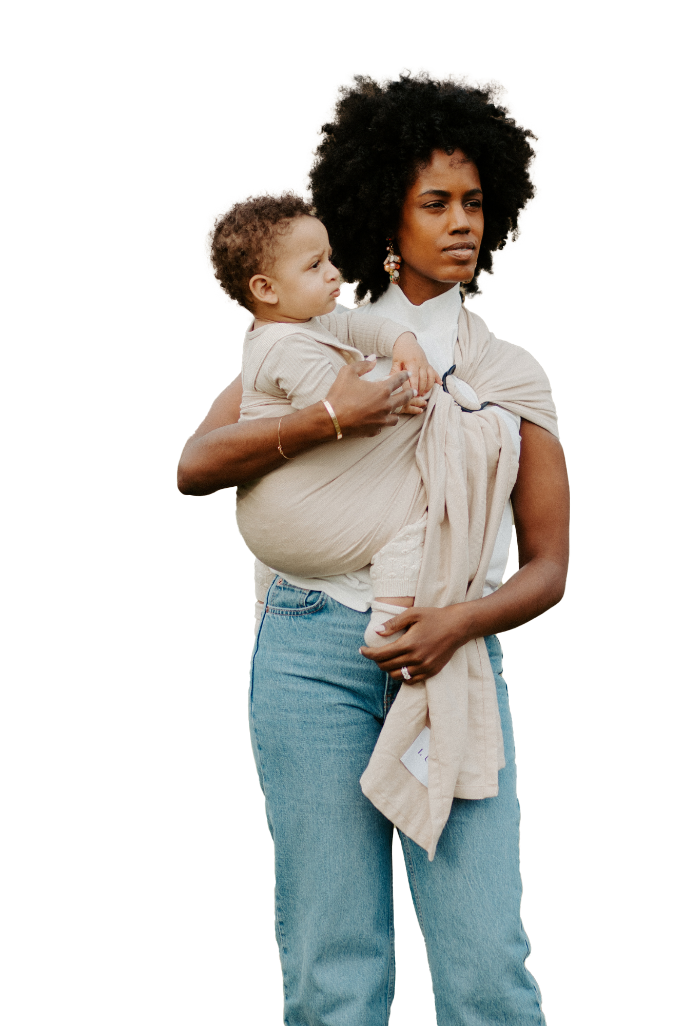 LUIE Joni Beige Ring Sling