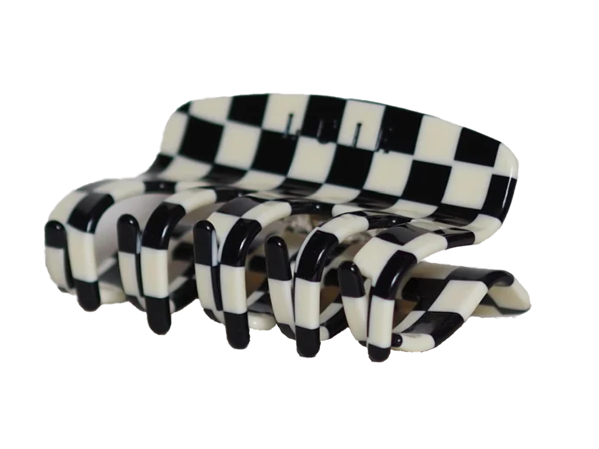 LUIE Hair Claw Black/White