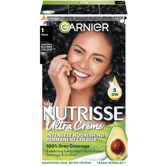 Garnier Nutrisse Ultra Créme Permanent Hårfärg 1 Black
