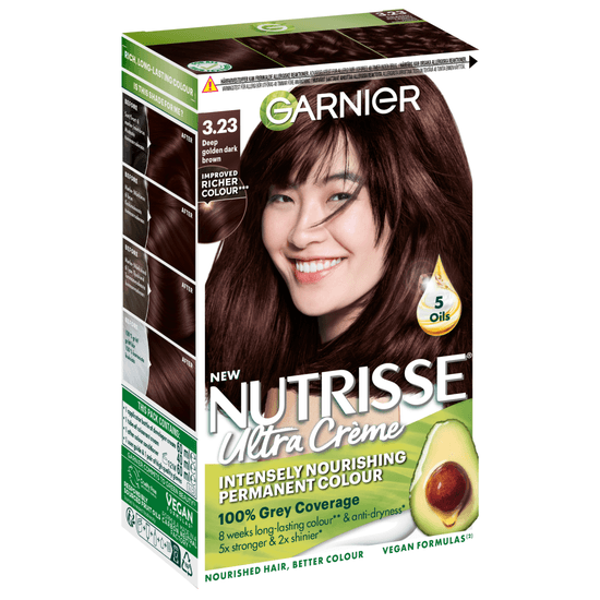 Garnier Nutrisse Ultra Créme Permanent Hårfärg 3.23 Deep Golden Dark Brown