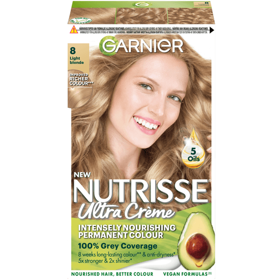 Garnier Nutrisse Ultra Créme Permanent Hårfärg 8 Light Blonde