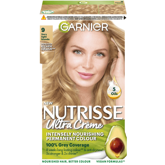 Garnier Nutrisse Ultra Créme Permanent Hårfärg 9 Very Light Blonde