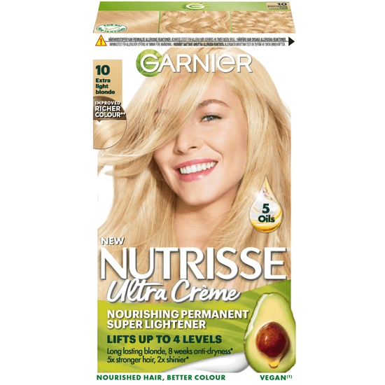 Garnier Nutrisse Ultra Créme Permanent Hårfärg 10 Extra Light Blonde