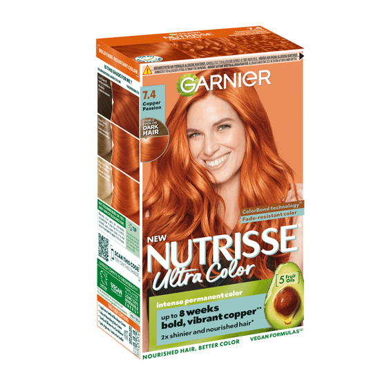 Garnier Nutrisse Ultra Color Permanent Hårfärg 7.4 Copper Passion