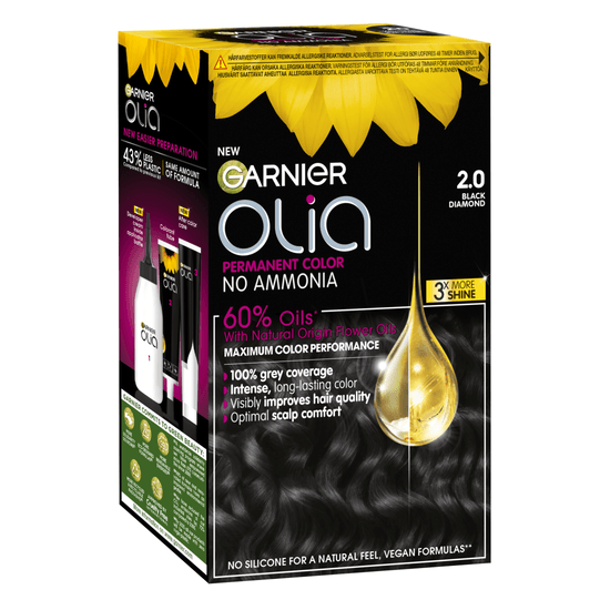 Garnier Olia Permanent Hårfärg 2.0 Black Diamond