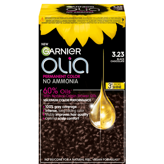 Garnier Olia Permanent Hårfärg 3.23 Black Chocolate
