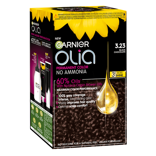 Garnier Olia Permanent Hårfärg 3.23 Black Chocolate