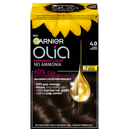 Garnier Olia Permanent Hårfärg 4.0 Dark Brown