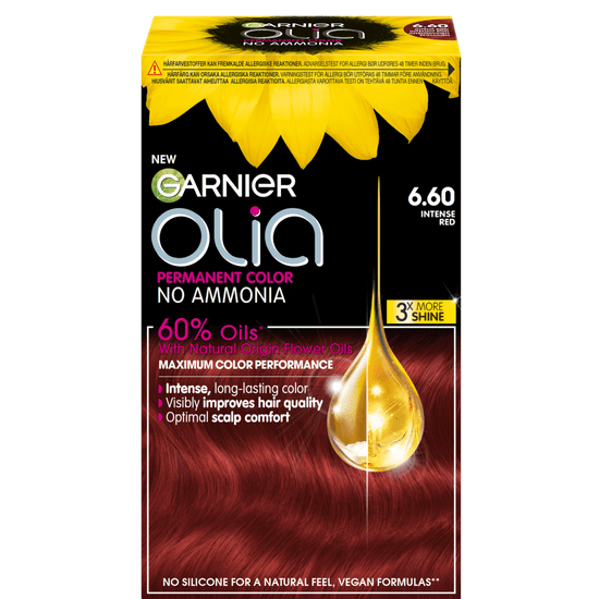 Garnier Olia Permanent Hårfärg 6.60 Intense Red
