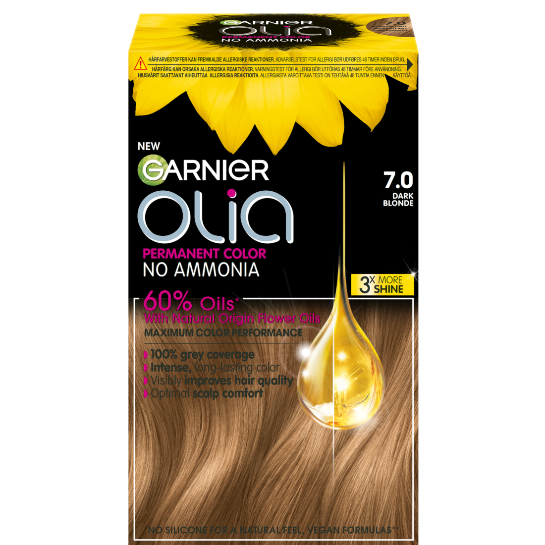 Garnier Olia Permanent Hårfärg 7.0 Dark Blonde