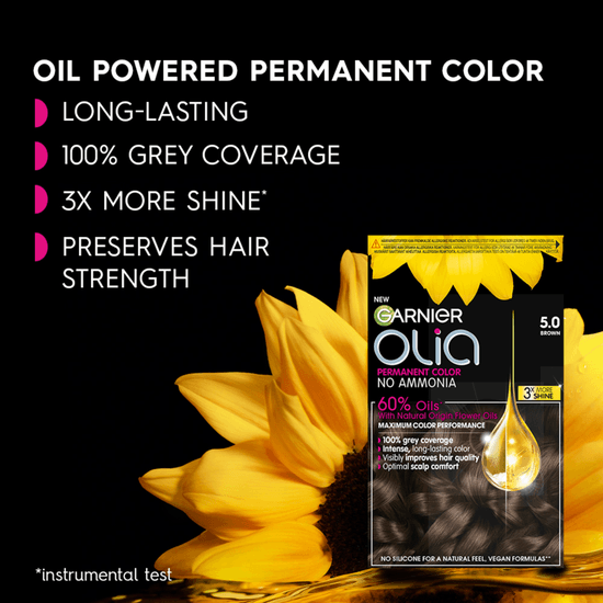 Garnier Olia Permanent Hårfärg 7.40 Intense Copper