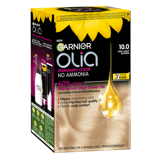 Garnier Olia Permanent Hårfärg 10.0 Very Light Blonde