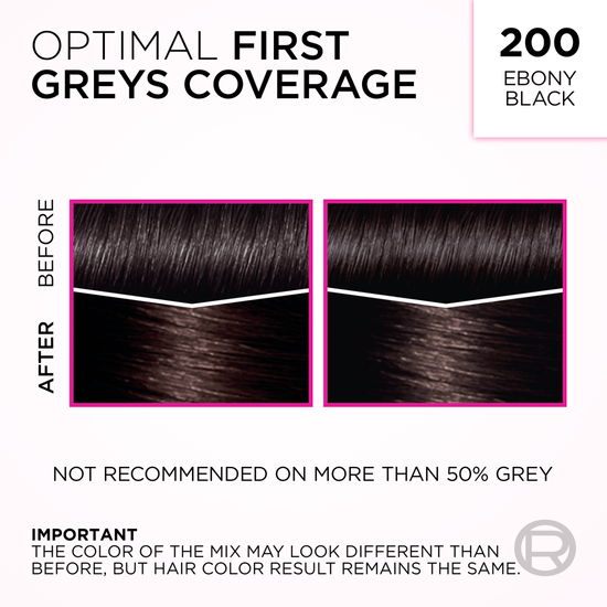L'Oréal Paris Casting Crème Gloss Semi-Permanent Hårfärg 200 Ebony Black