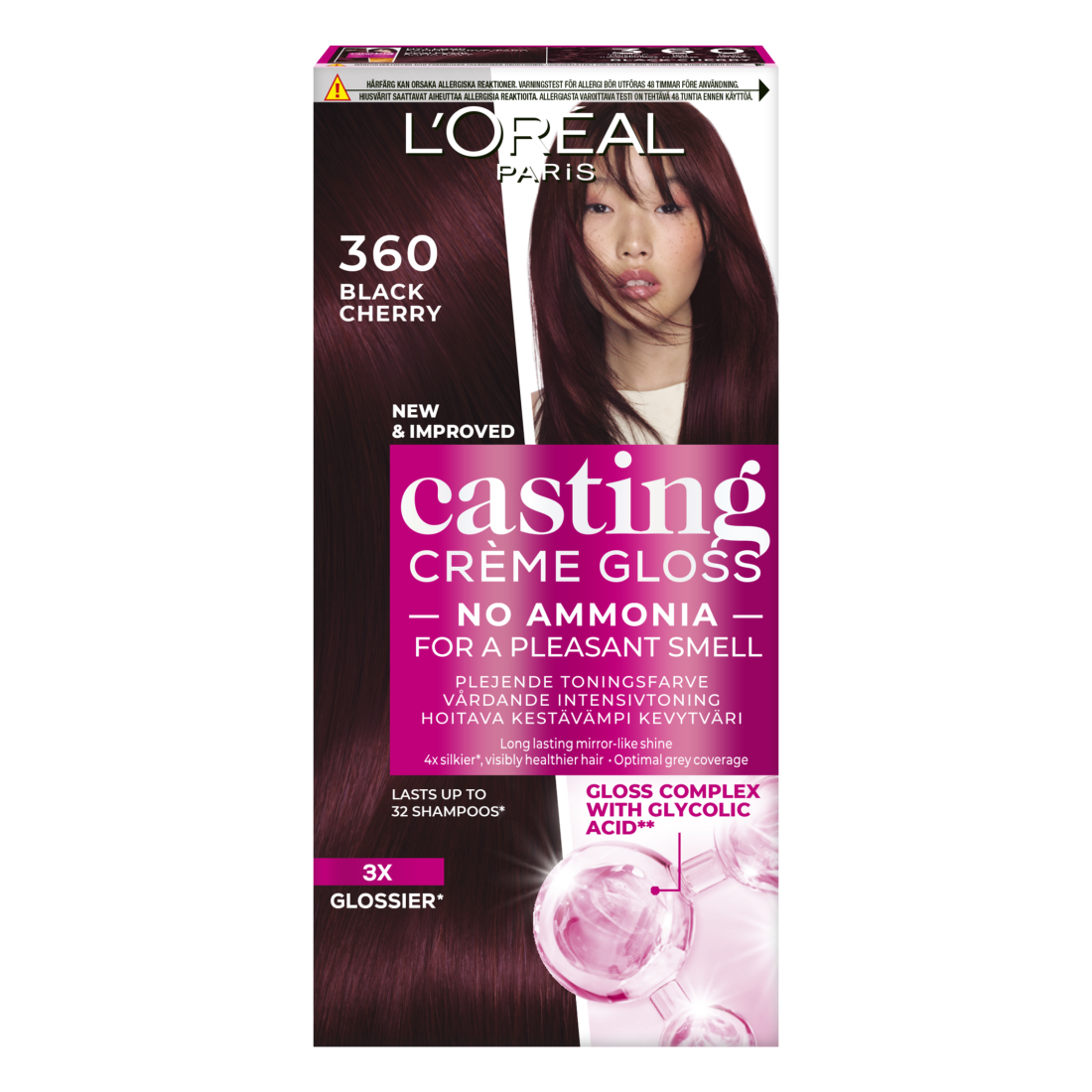 L'Oréal Paris Casting Crème Gloss Semi-Permanent Hårfärg 360 Black Cherry