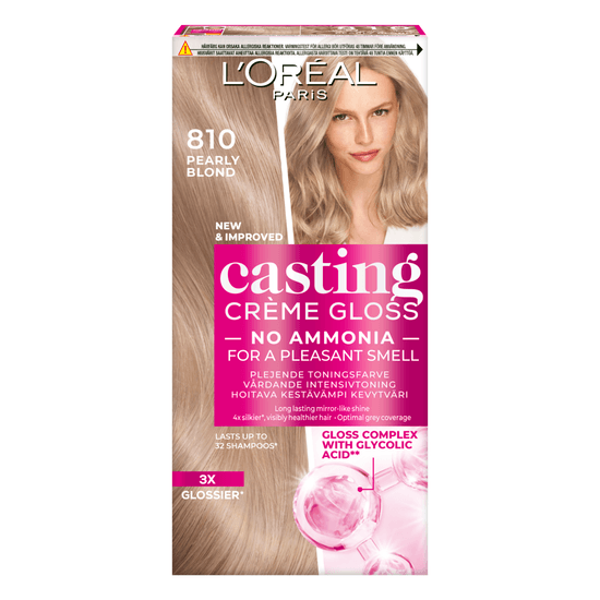 L'Oréal Paris Casting Crème Gloss Semi-Permanent Hårfärg 810 Pearly Blonde