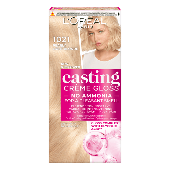 L'Oréal Paris Casting Crème Gloss Semi-Permanent Hårfärg 1021 Pearly Light Blonde