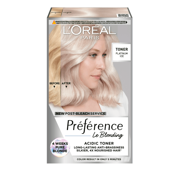 L'Oréal Paris Préférence Le Blonding Acidic Toningsfärg 01 Platinum Ice