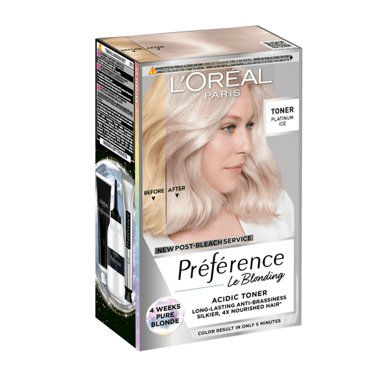 L'Oréal Paris Préférence Le Blonding Acidic Toningsfärg 01 Platinum Ice