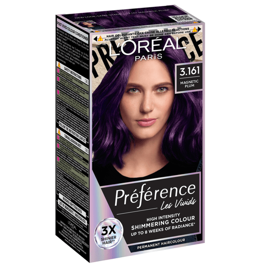 L'Oréal Paris Préférence Vivid Colours Permanent Hårfärg 3.161 Magnetic Plum 