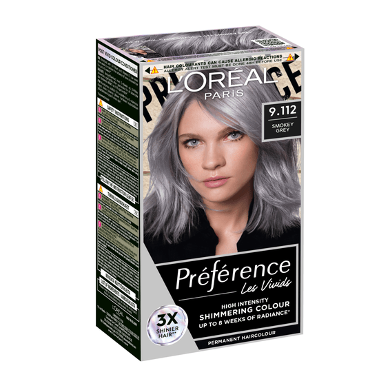 L'Oréal Paris Préférence Vivid Colours Permanent Hårfärg 9.112 Smokey Grey