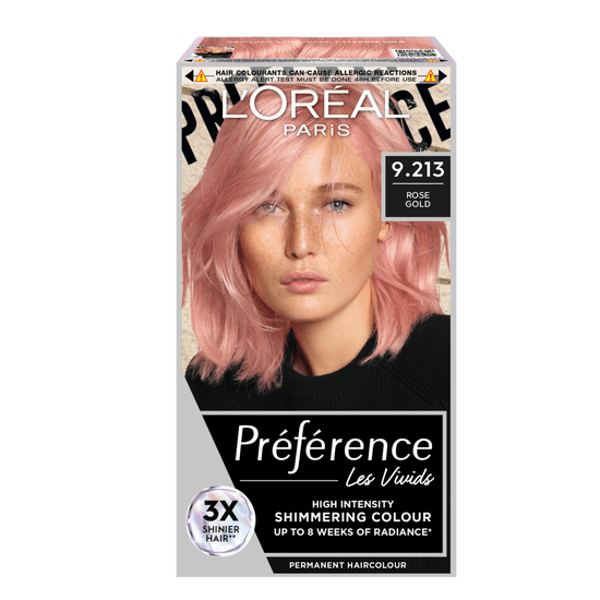 L'Oréal Paris Préférence Vivid Colours Permanent Hårfärg 9.213 Rose Gold