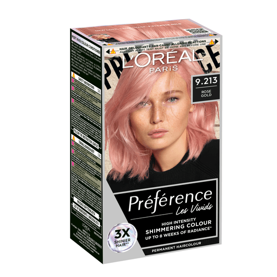 L'Oréal Paris Préférence Vivid Colours Permanent Hårfärg 9.213 Rose Gold