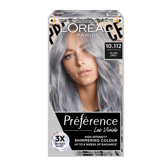 L'Oréal Paris Préférence Vivid Colours Permanent Hårfärg 10112 Silver Grey