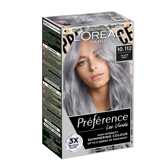 L'Oréal Paris Préférence Vivid Colours Permanent Hårfärg 10112 Silver Grey