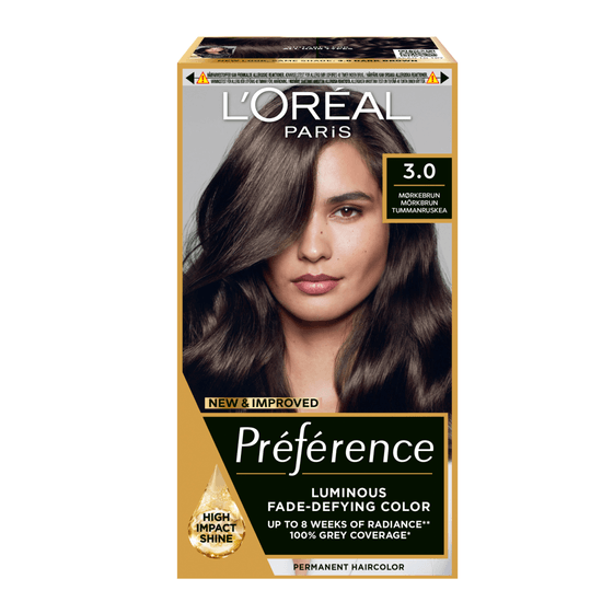 L'Oréal Paris Préférence Permanent Hårfärg 3 Brasilia
