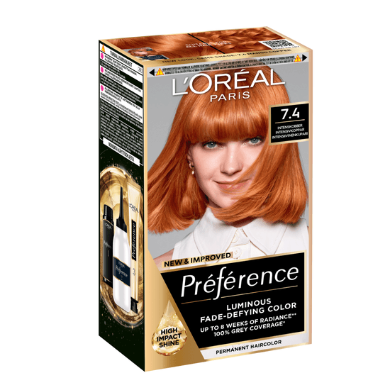 L'Oréal Paris Préférence Permanent Hårfärg 7.4 Mango Copper