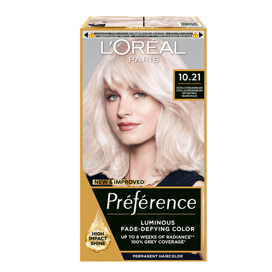 L'Oréal Paris Préférence Permanent Hårfärg 10.21 Stockholm