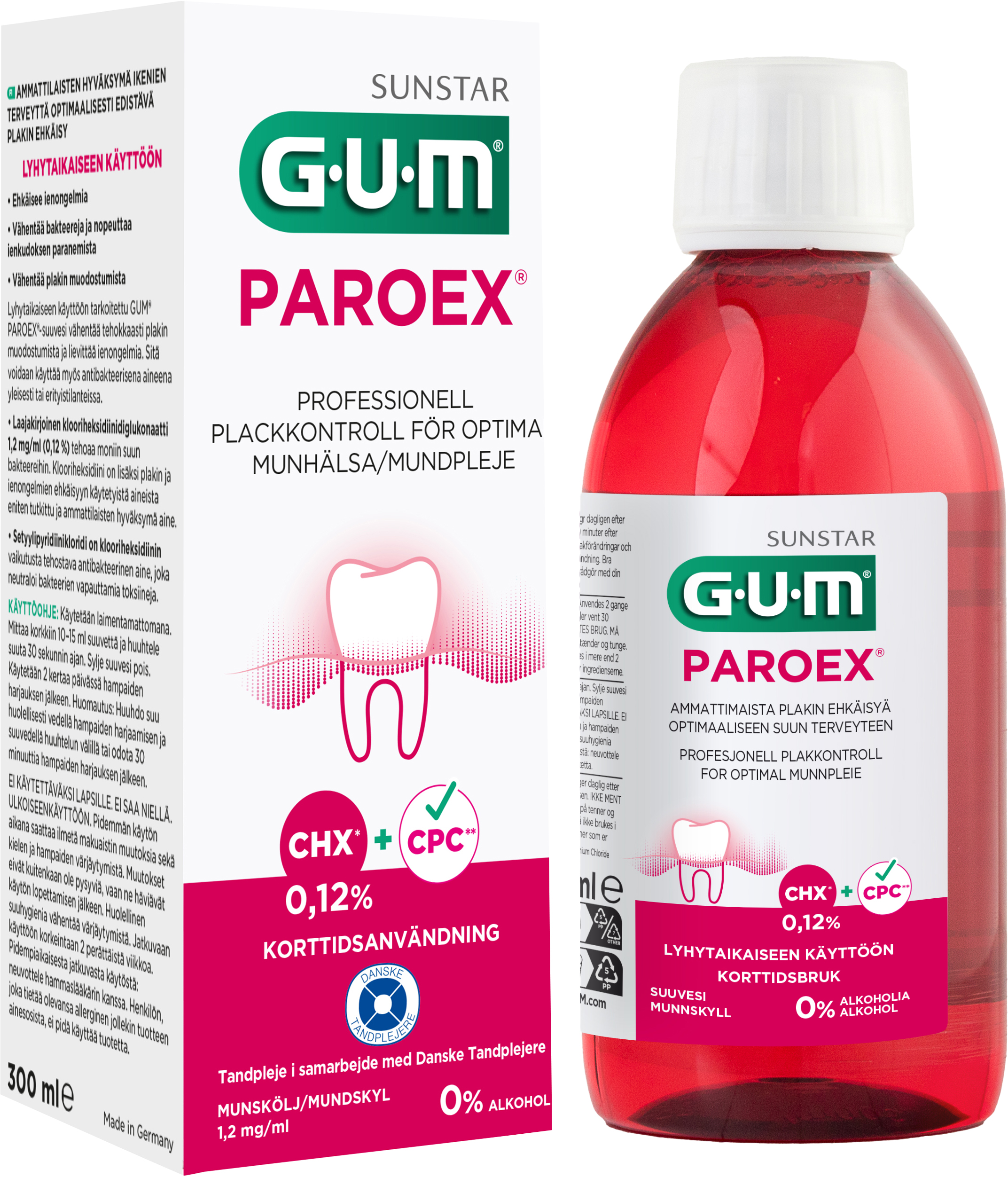 GUM Paroex Munskölj 0,12 % 300 ml